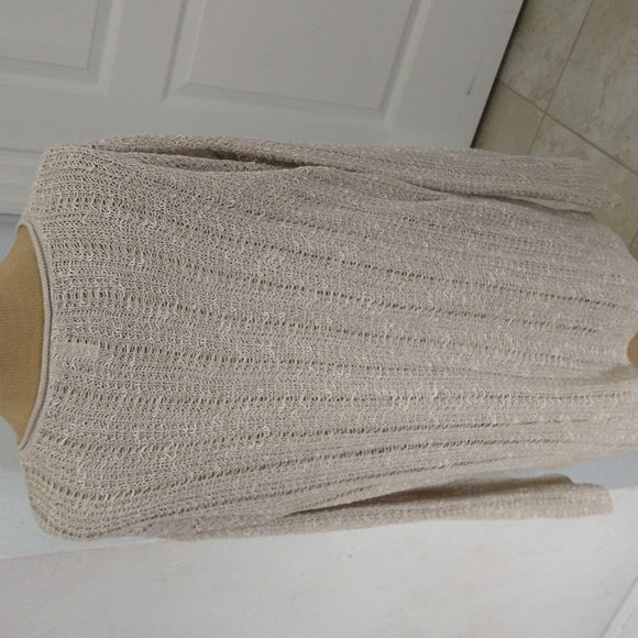 Eileen Fisher Organic Line. Blend Mesh Knit Sweater - Picture 4 of 7